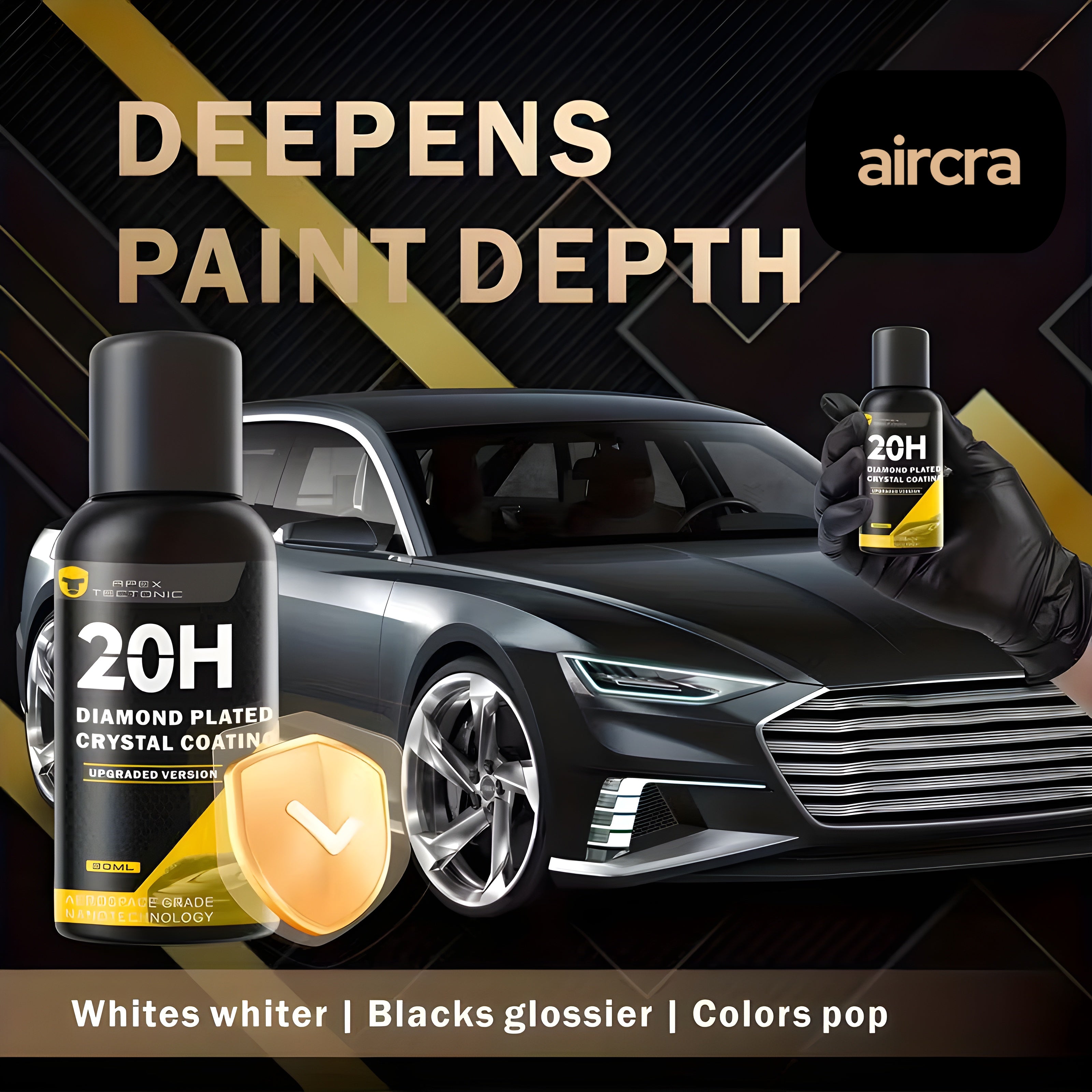 20H Graphone Ceramic Coating – BeadLock Technology (30ml / 1.01oz) | Premium Long-Lasting